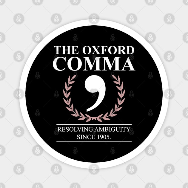 Oxford Comma English Teacher Funny Grammar Magnet by swissles